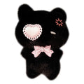 Kawaii Goth Plush Cat Keychain