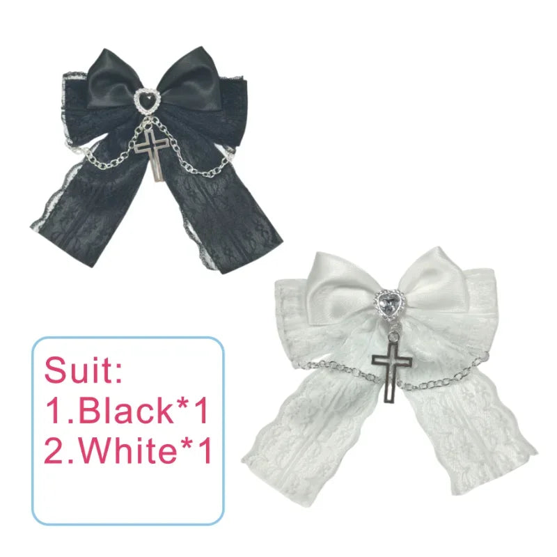 Jirai Kei Bow Hair Clips - Hair Accessories detail view 11 | Cute Splikes