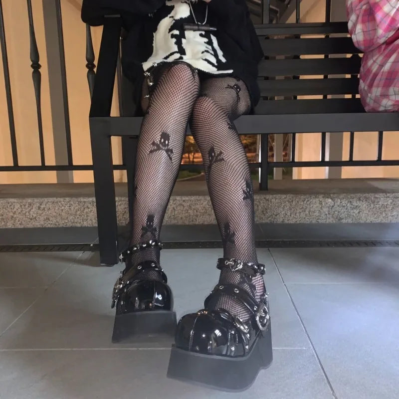 Spider & Web Fishnet Tights