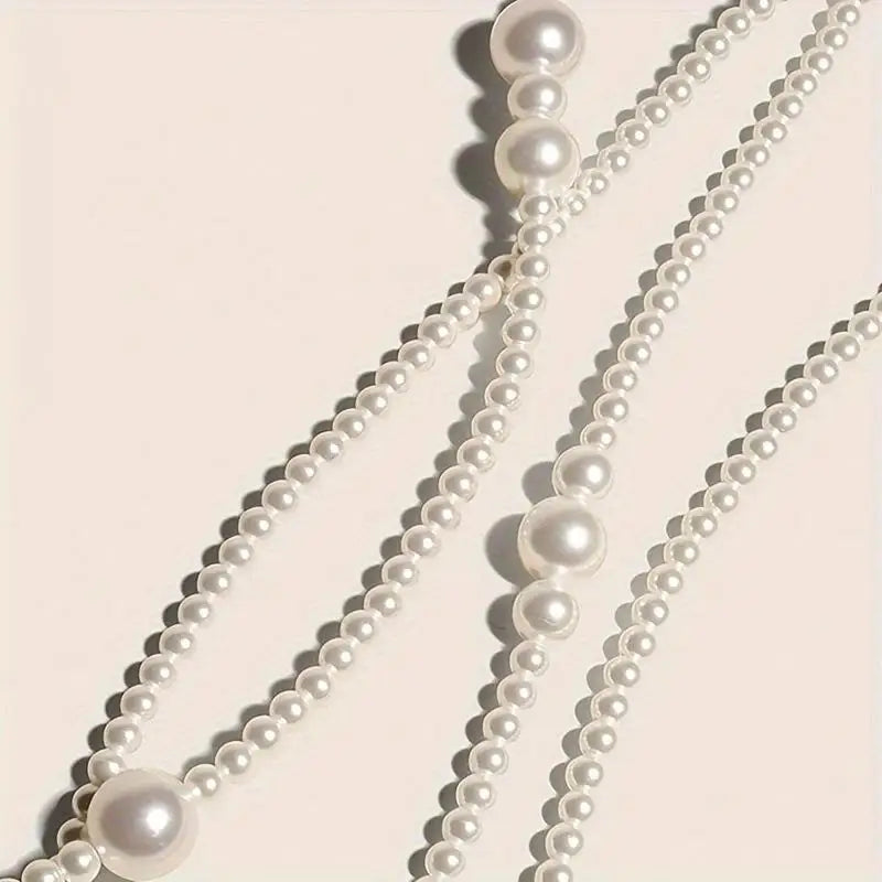 Layered Pearl Waist Chain