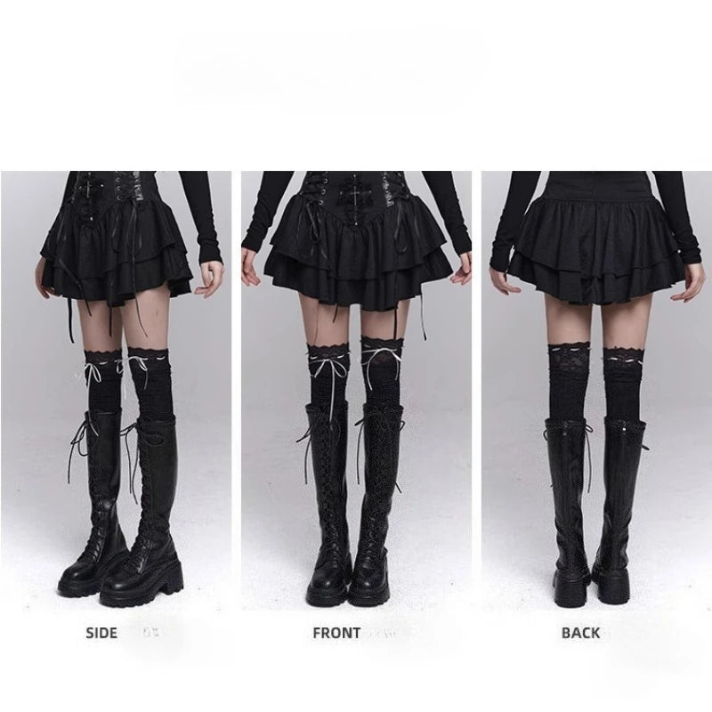 Cross Patchwork Mini Skirt - Skirts detail view 5 | Cute Splikes