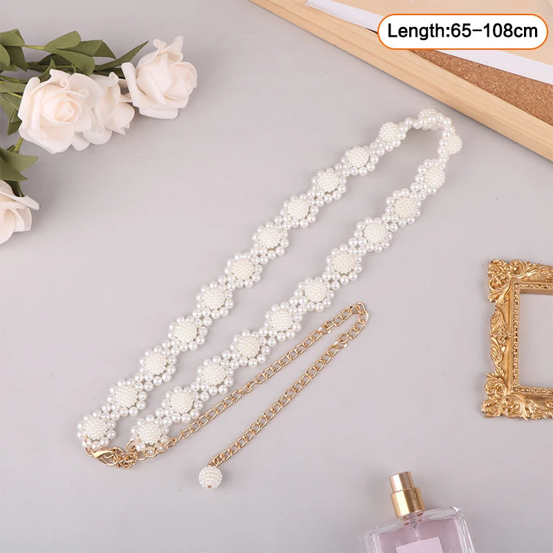 Layered Pearl Waist Chain