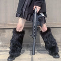 Faux Fur Leg Warmers - Leg Warmers & Boot Covers detail view 7 | Cute Splikes