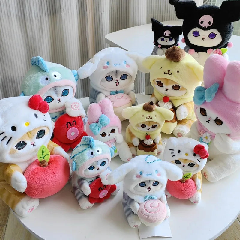 Mofusand Cat Plush Charm Keychain