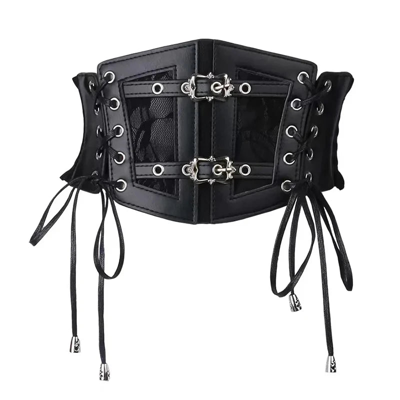 Elastic Lace Corset Belt - Belts detail view 6 | Cute Splikes