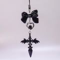 Y2K Phone Charm Strap Dark Gothic Angel Cross Pendant Cellphone Lanyard Sweet Cool Girl Keychain for IPhone Keycord