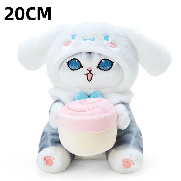 Mofusand Cat Plush Charm Keychain