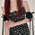 Lace Bow Ribbon Arm Sleeves - Gloves & Arm Warmers detail view 6 | Cute Splikes