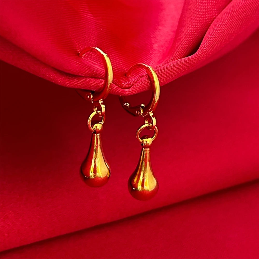 Heart Cross Key Drop Earrings (Stainless Steel)