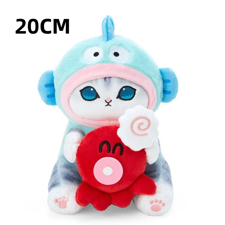 Mofusand Cat Plush Charm Keychain