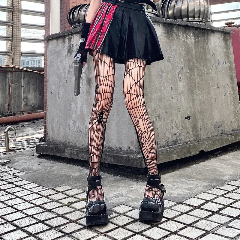 Spider Web Fishnet Stockings