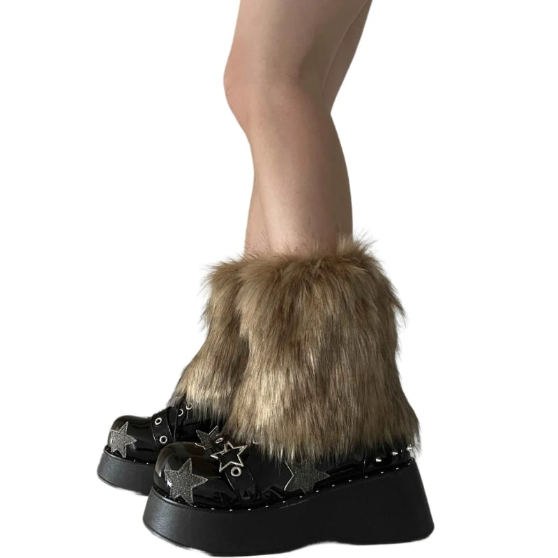 Faux Fur Boot Covers - Shoes & Boots detail view 8 | Cute Splikes