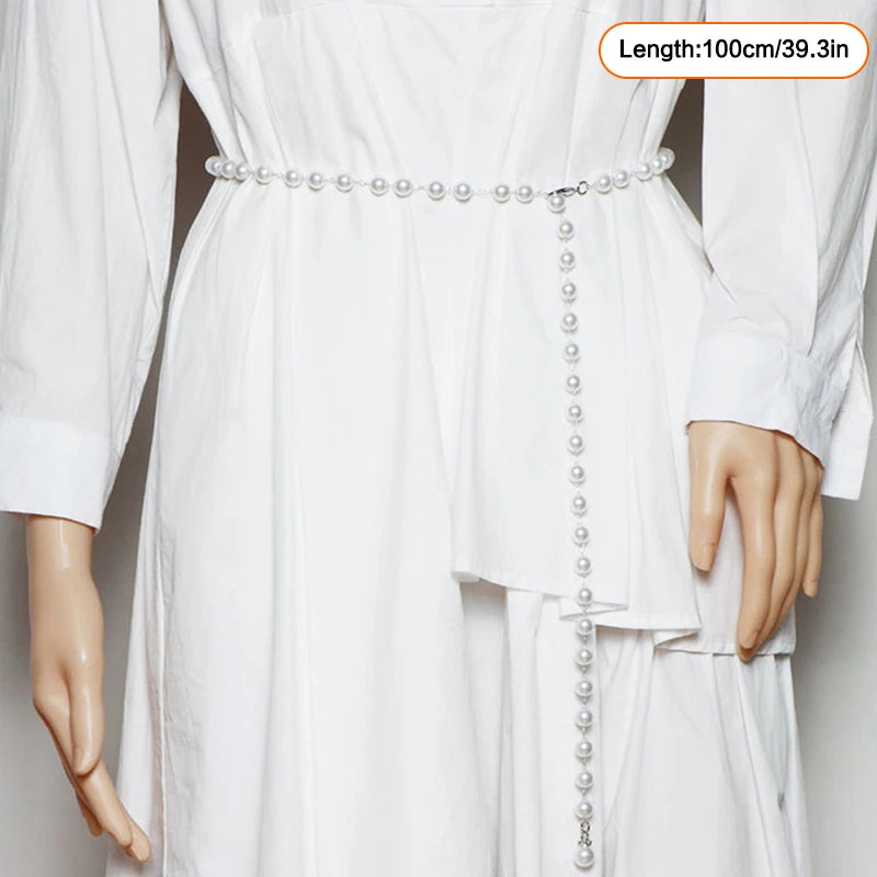 Layered Pearl Waist Chain