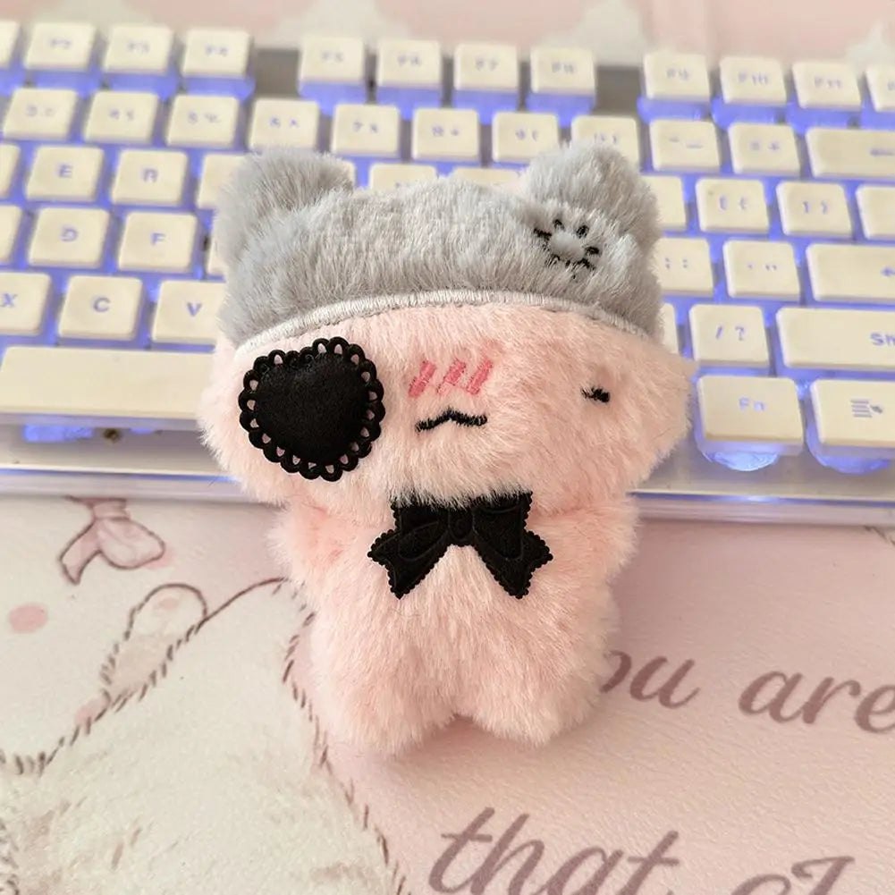 2pcs 50*37mm Goth Bat Wing Flocked Cat Charm Kawaii Plush Kitty Pendant for DIY Keychain Necklace Jewelry Making Accesso - AltBrat