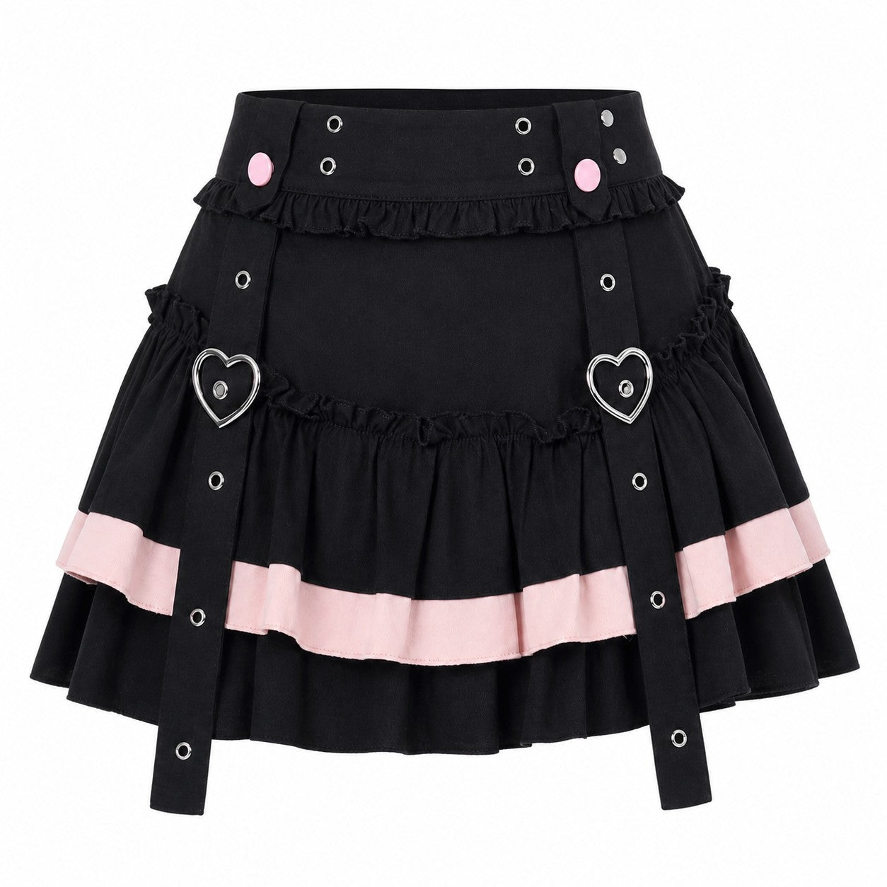 Heart Ruched Tiered Cake Skirt product
