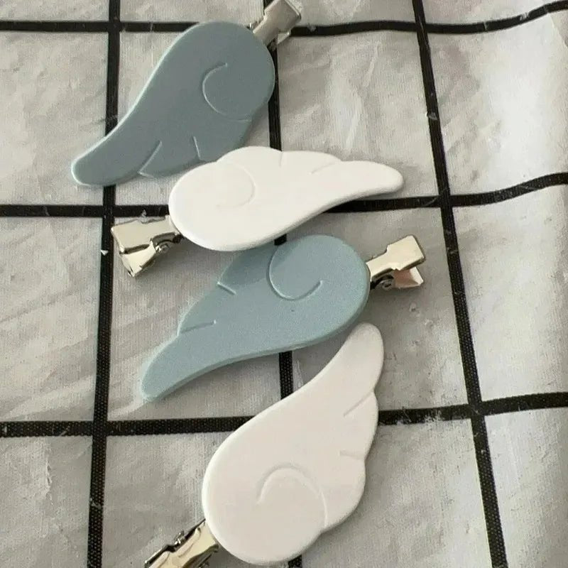 New Y2K Angel Wing Hair Clips Kawaii Sweet Girls Fashion Plastic Hairpin Harajuku Style Barrettes Headwear Ornaments Acc - AltBrat