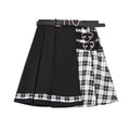 Color Block Pleated Skirt - Skirts detail view 3 | Cute Splikes