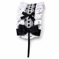 Black and White Hair Band Lolita Lace Hair Clip Headdress Female Girls Handmade Hair Accessories Bow Lace Hairband Headwear