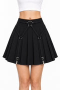 Pleated Skirt with Garter Harness & Sock Clips - AltBrat