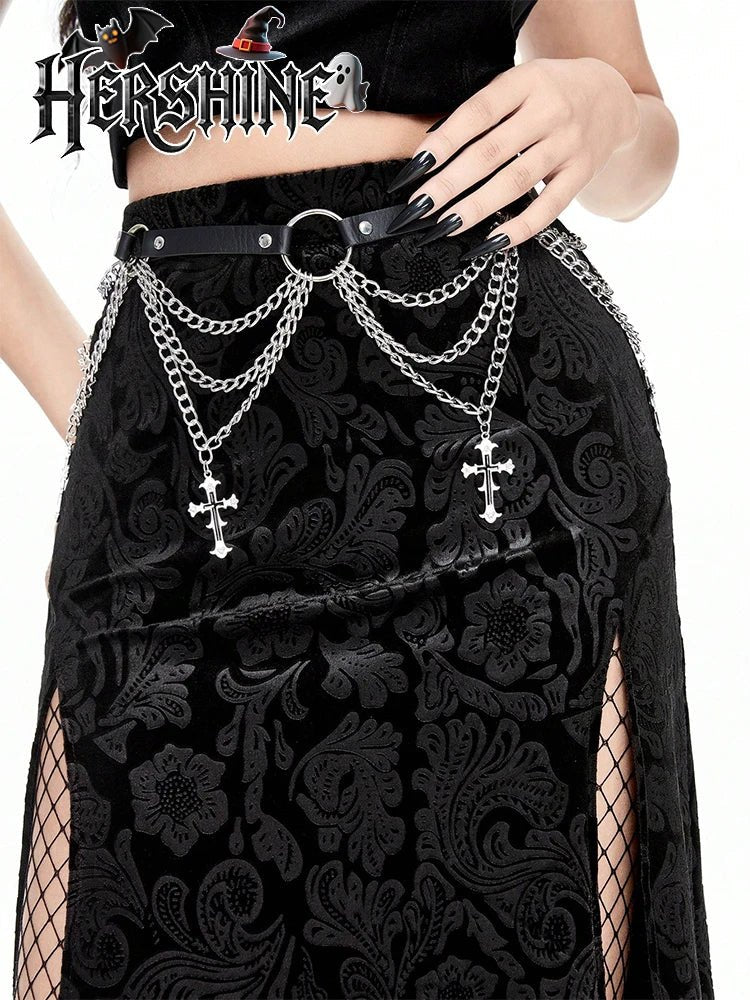 Y2K Cross Chain Belt - AltBrat