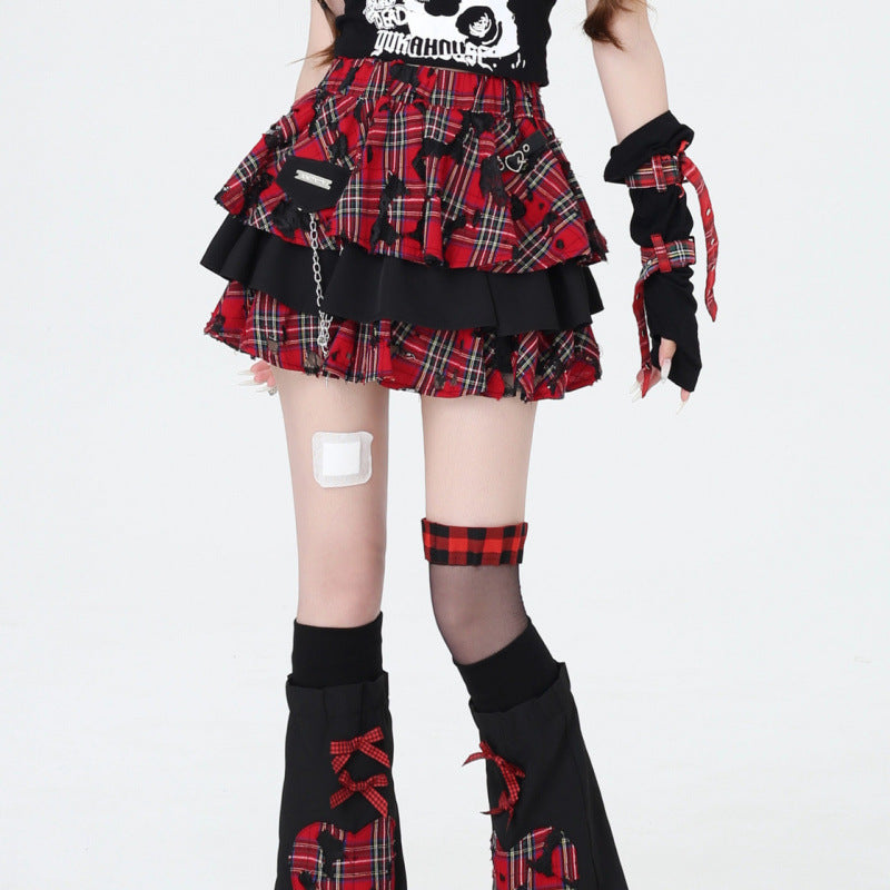 Punk Bubble Skirt - Skirts for Jirai Kei, gothic & kawaii style | Cute Splikes