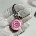 Gothic Demon Eye Keychain Resin Heart Shaped Buckle Pendant Halloween Charms Keyring Party Backpack Decor Jewelry Access - AltBrat