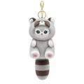 Cat in Animal Costume Plush Keychain Charm - AltBrat