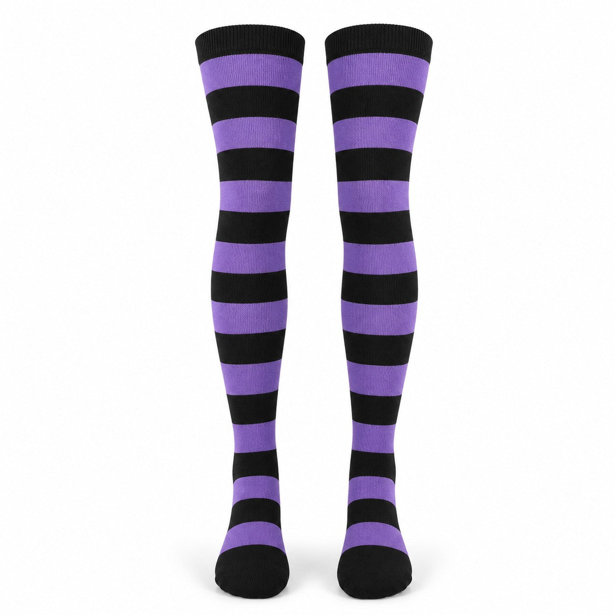 Striped Over-Knee Thigh-High Socks