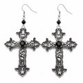 Gothic Statement Cross Earrings - AltBrat