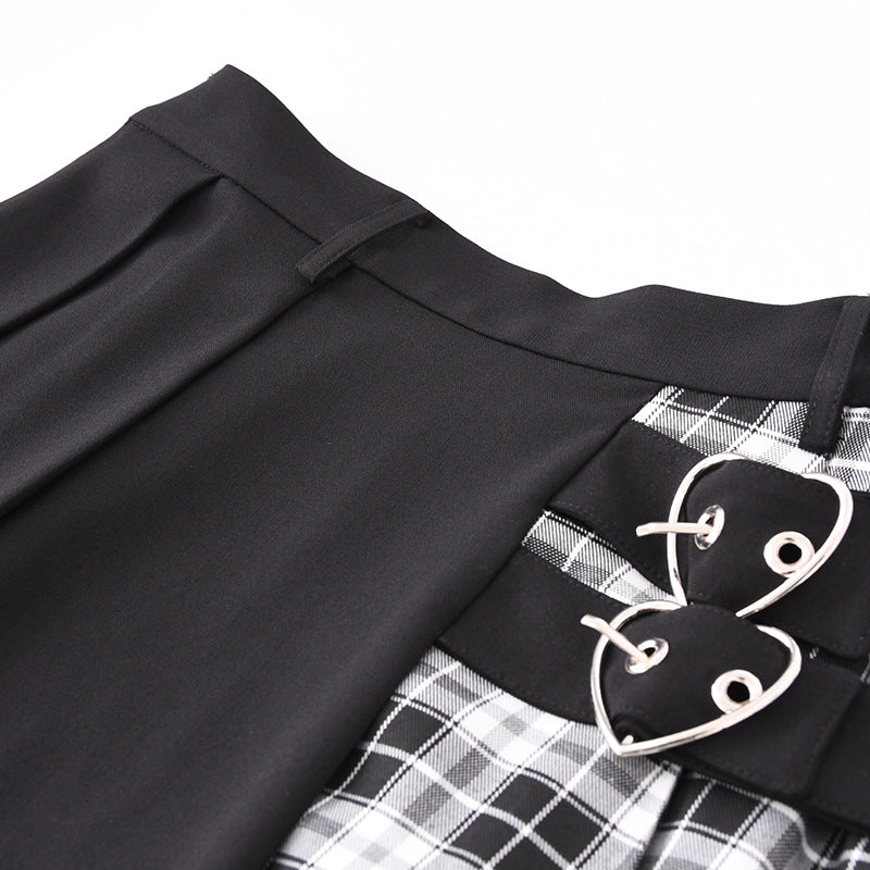 Color Block Pleated Skirt - Skirts detail view 4 | Cute Splikes