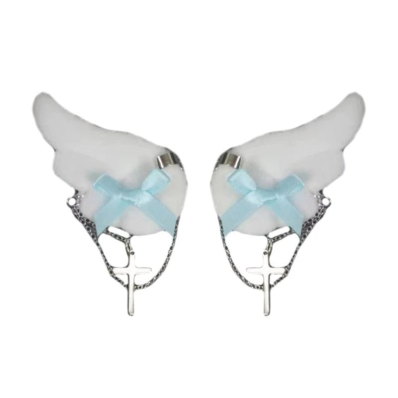 Angel Wing Bow Ita Bag Charm Clips - AltBrat