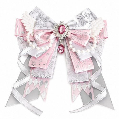 Angel Wing Bow Ita Bag Charm Clips