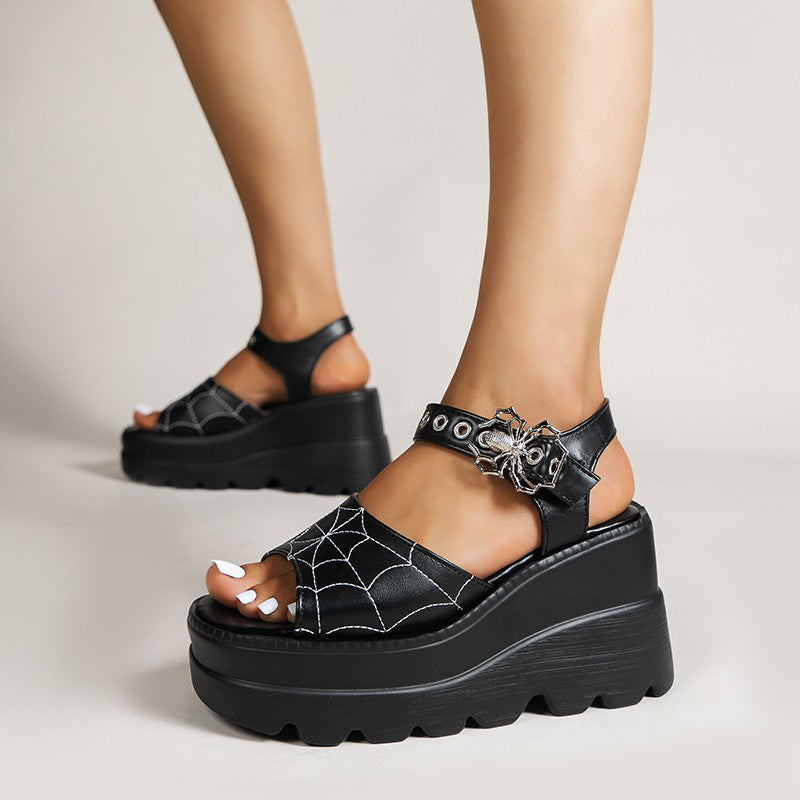 Buckle Platform Sandals - Shoes & Boots detail view 6 | Cute Splikes