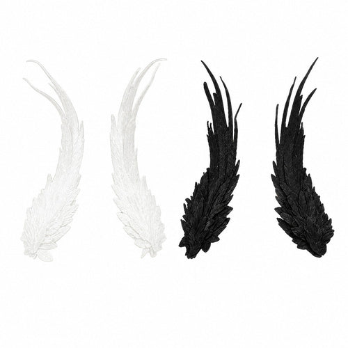 Black Devil Wings Cosplay Accessories Lolita Anime Angel Wing Feather Embroidery Headdress Halloween Party Costumes Hair