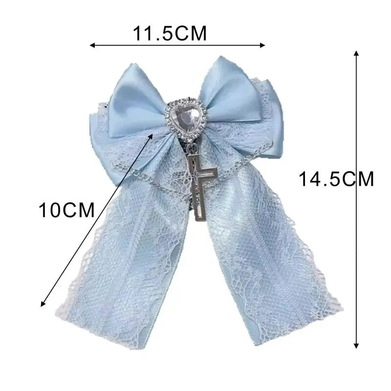 Elegant Bow Ribbon Hair Clip Fashion Simple Solid Satin Spring Clip Hair Pin Retro Headband with Clips Girls Hair Access - AltBrat