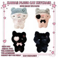 2pcs 50*37mm Goth Bat Wing Flocked Cat Charm Kawaii Plush Kitty Pendant for DIY Keychain Necklace Jewelry Making Accesso - AltBrat