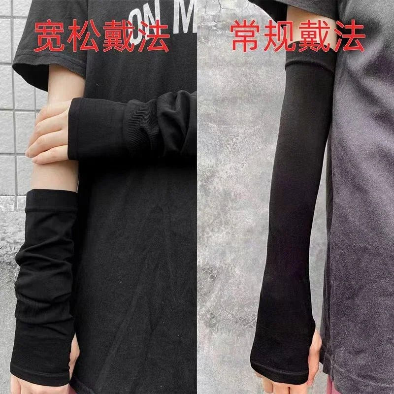Knit Fingerless Arm Warmer Gloves - AltBrat