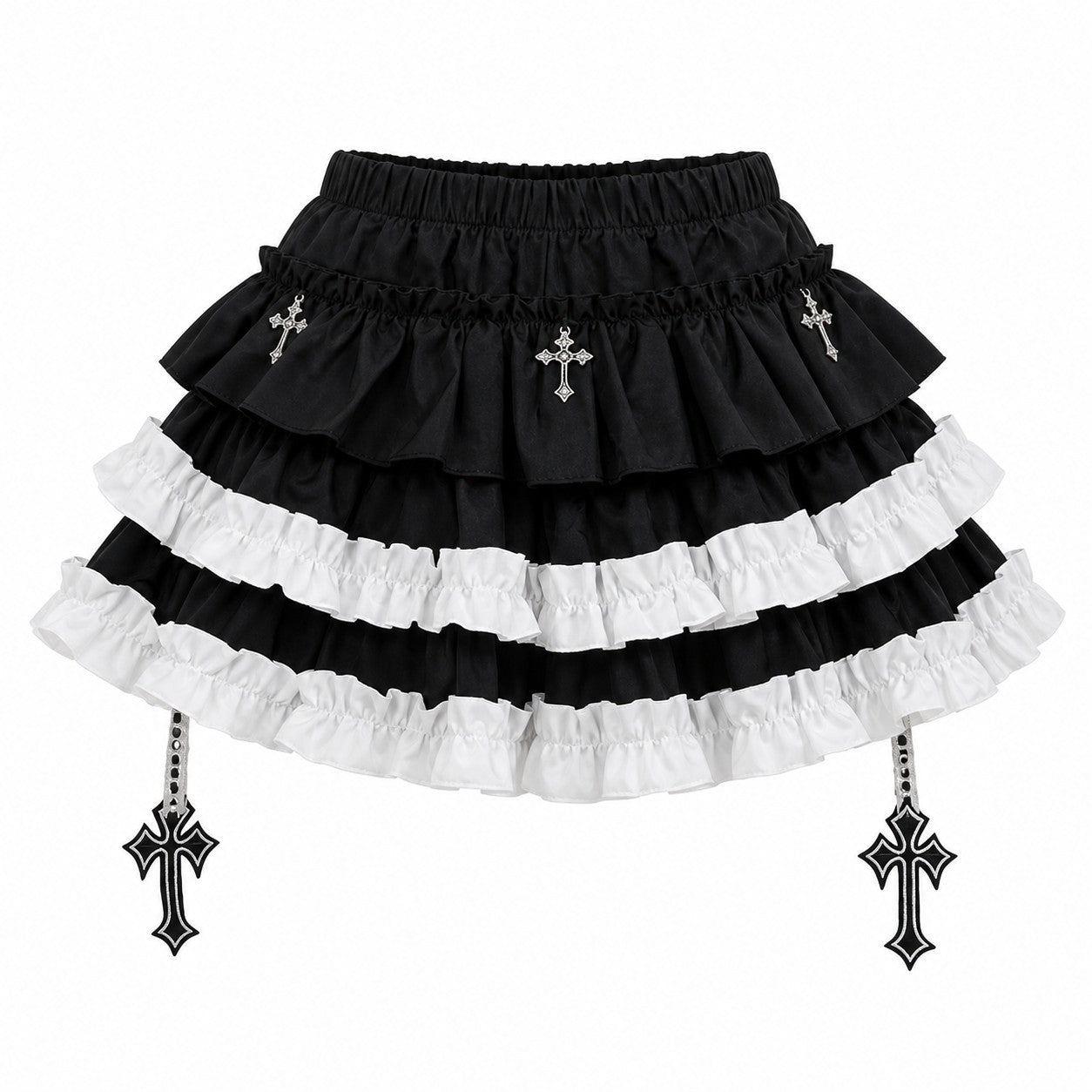Lace Ruffle Bloomer Skirt with Cross Charms product