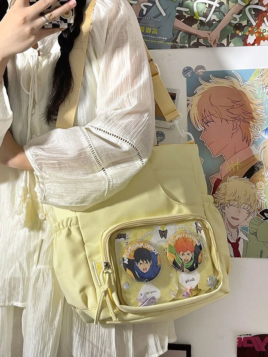 New Kawaii Bag Girls 2025 New JK Transparent Bag Small Crossbody Bag For Women Purses and Handbags Shoulder Bag Itabag B - AltBrat