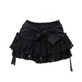 Black Lace Bow Skirt - Skirts for Jirai Kei, gothic & kawaii style | Cute Splikes