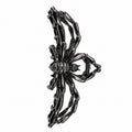 Fashionable Gothic Spider Metal Hair Clip: Non slip grip, durable and fashionable, suitable for all hair types