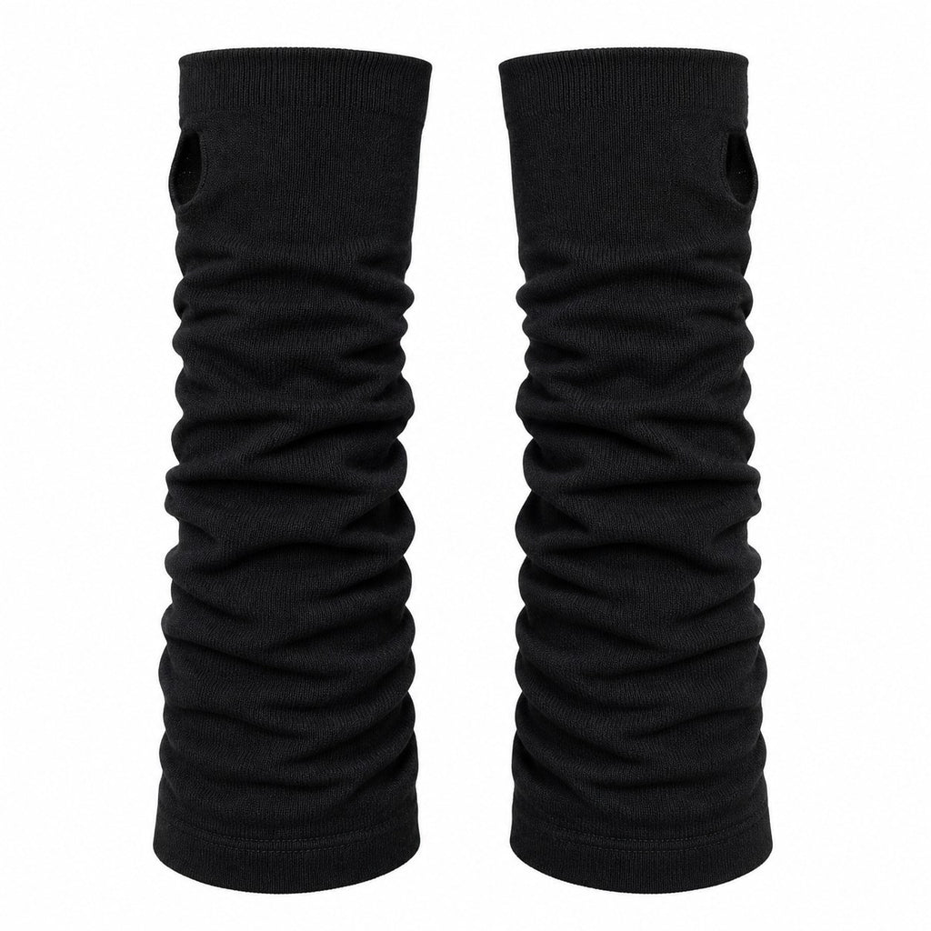 Long Fingerless Arm Warmer Gloves (Thumb Hole) - AltBrat