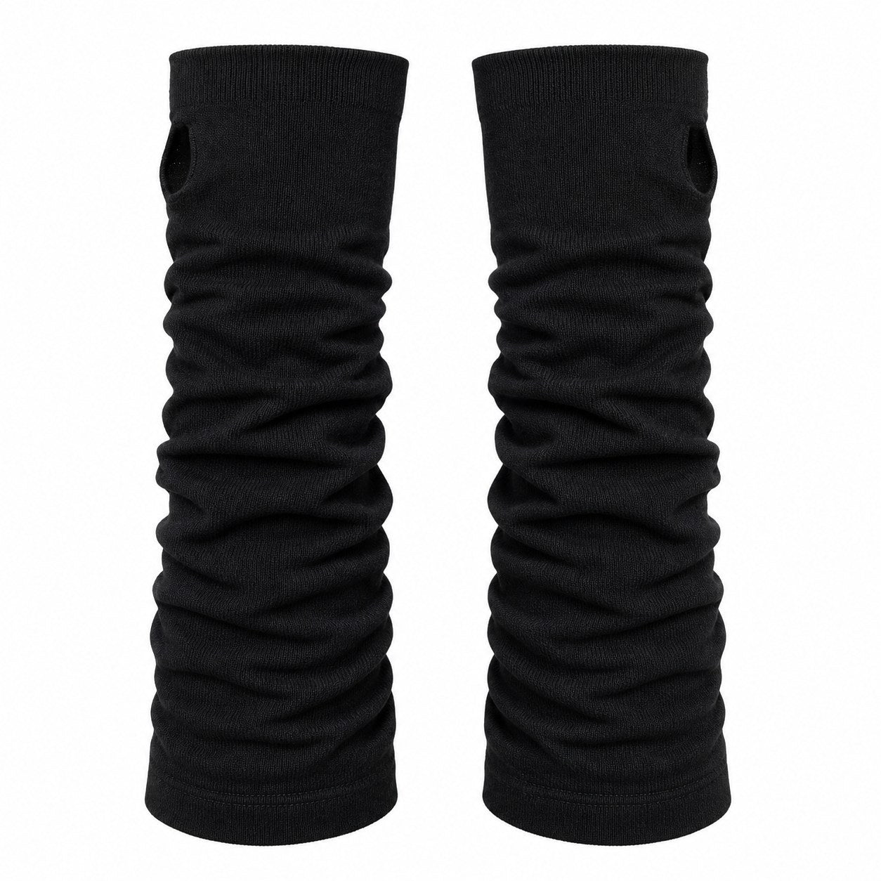 Long Fingerless Arm Warmer Gloves (Thumb Hole) - AltBrat