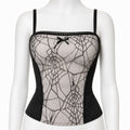 Spider Web Lace Cami Tank Top - AltBrat