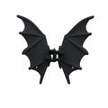 Gothic Bat Hair Clip Halloween Matte Black Gothic Punk-Style Animal Print Hairpin for Women, Elegant Party Hair Accessory