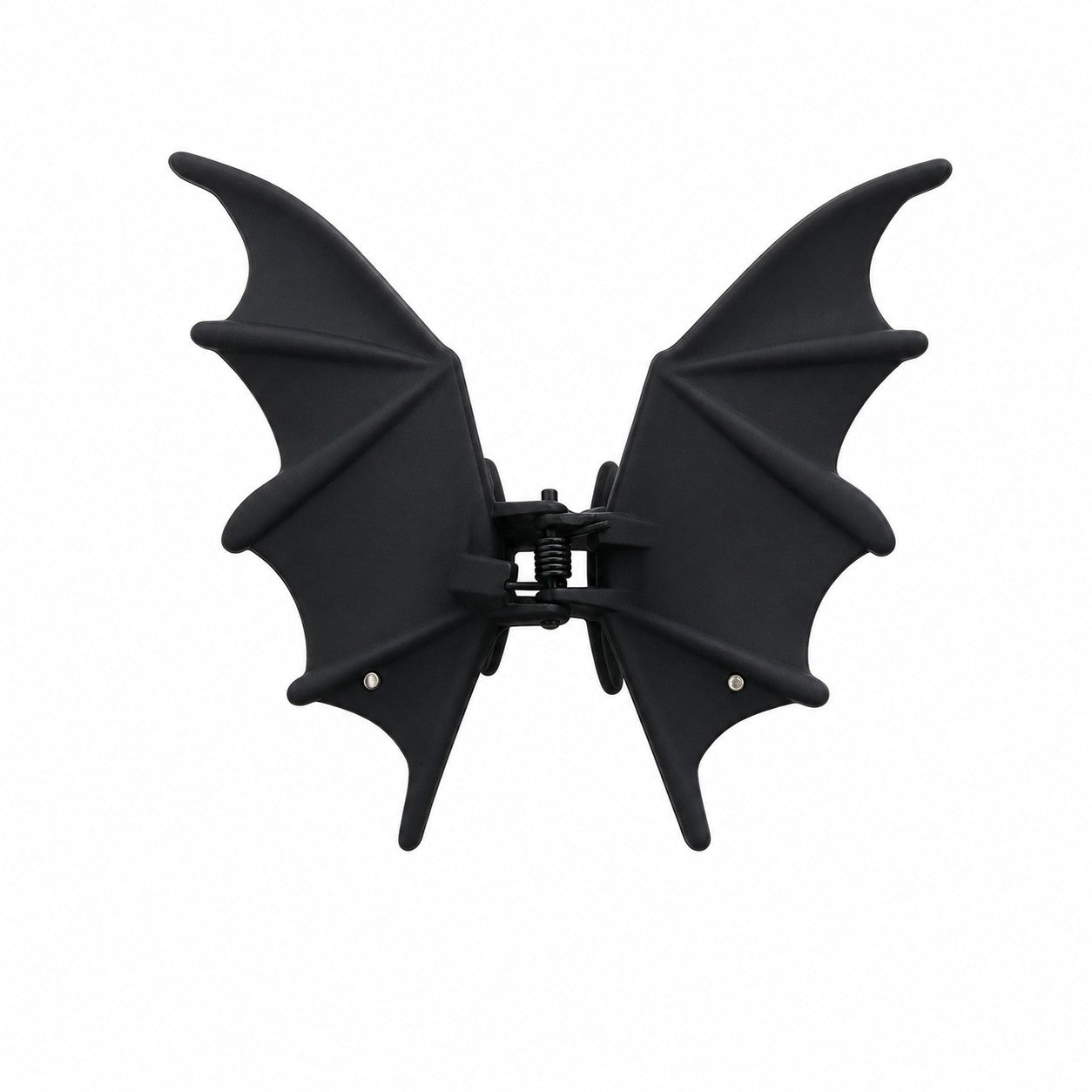 Gothic Bat Hair Clip Halloween Matte Black Gothic Punk-Style Animal Print Hairpin for Women, Elegant Party Hair Accessory