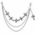 Gothic Cross Chain Waist Belt