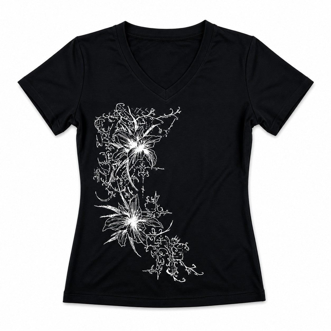 gothic-kitty-crop-top Black