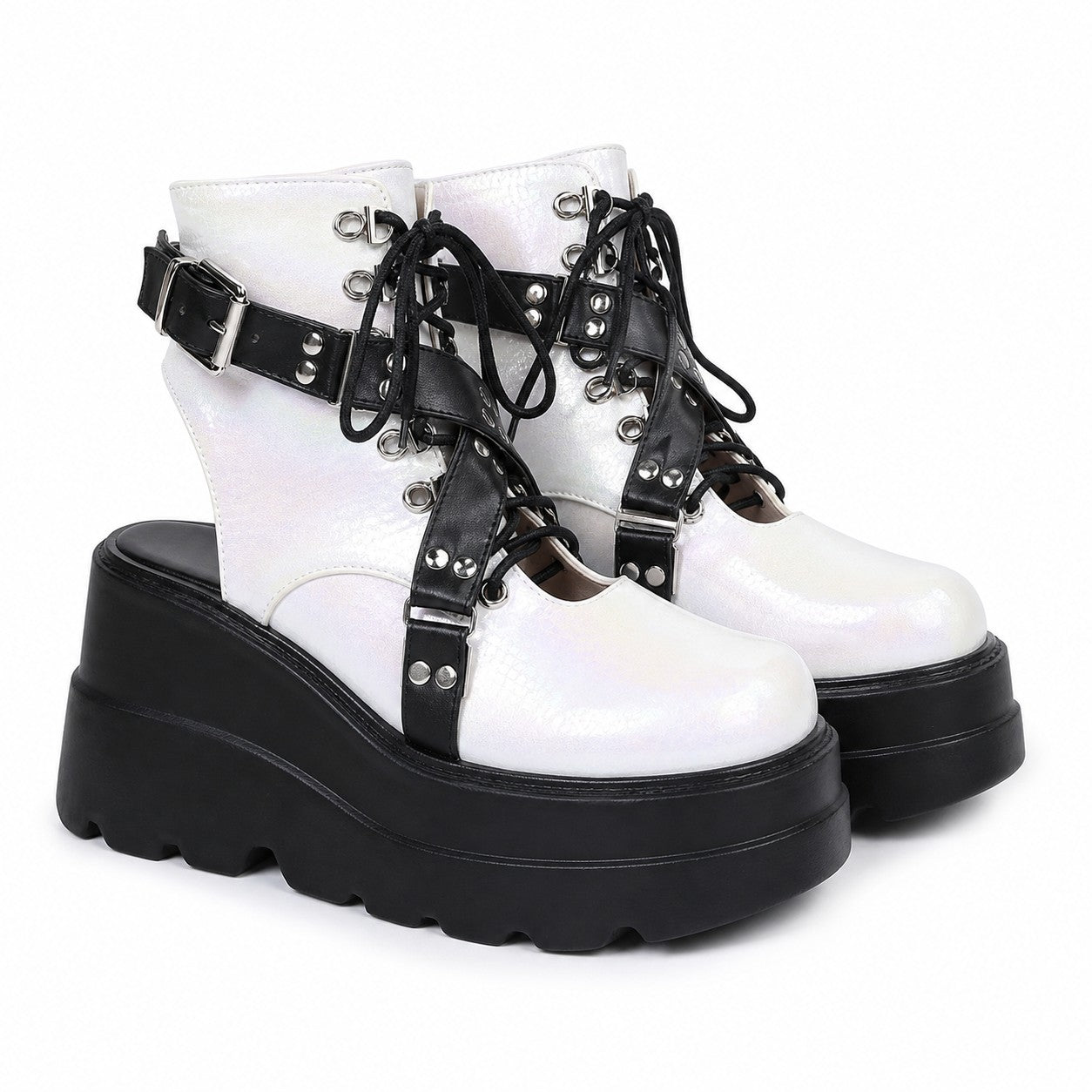 gothic-street-punk-plus-size-matte-boots White