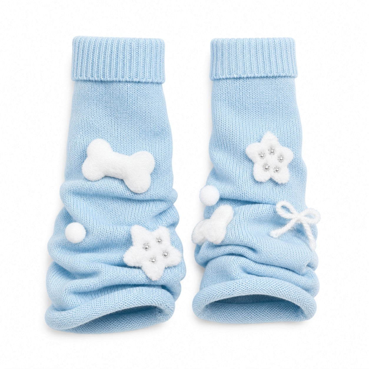 japanese-women-s-gothic-harajuku-punk-lolita-y2k-spicy-girls-lovely-leg-warmers-sock-set-star-bone-cute-ground-leg-warmer-cover Blue